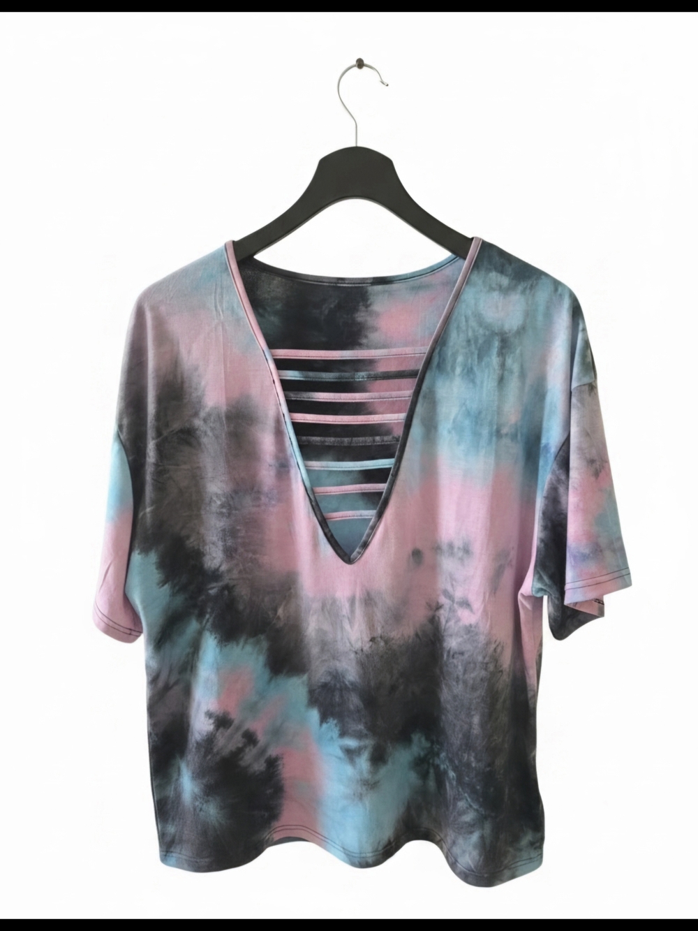 NWT Tie-Dye T-shirt  Pink, Blue, Black. Oversized Large